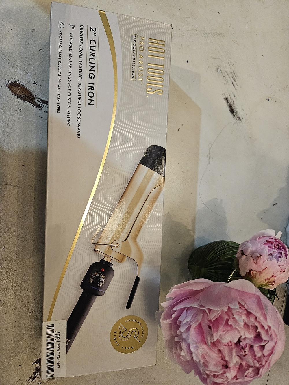 2" Hot Tools Pro Artist Gold Collection Curling Iron